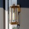 Vaxcel Kinzie 1 Light Brass Outdoor Wall Lantern with Dusk to Dawn Photocell, Clear Glass T0628 - alternate 1